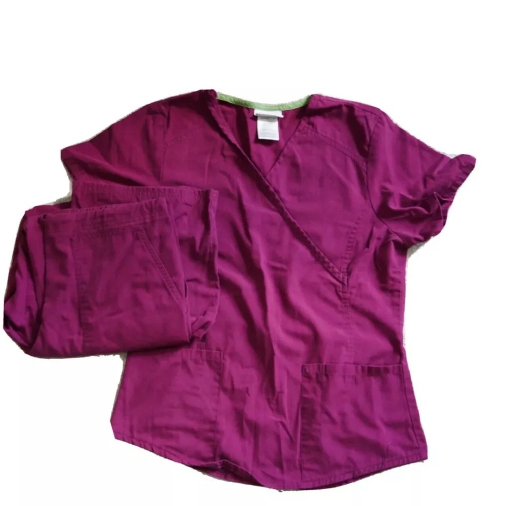 XS Wine Scrubstar scrubs (top and bottoms)